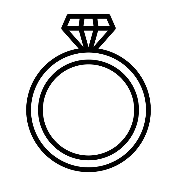 Diamant Pärla Isolerade Vektor Ikon Som Kan Enkelt Ändras Eller — Stock vektor