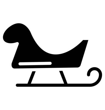 Kızak izole vektör simge kolayca değiştirilebilir veya herhangi bir stili düzenlemek