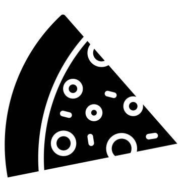 Pizza izole vektör simge kolayca değiştirilebilir veya herhangi bir stili düzenlemek 