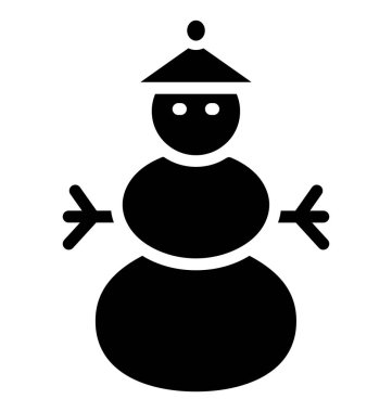 Kardan adam izole vektör simge kolayca değiştirilebilir veya herhangi bir stili düzenlemek