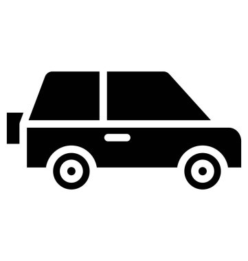 seyahat, kolayca değiştirilebilir veya herhangi bir stili düzenlemek izole vektör simge taksi