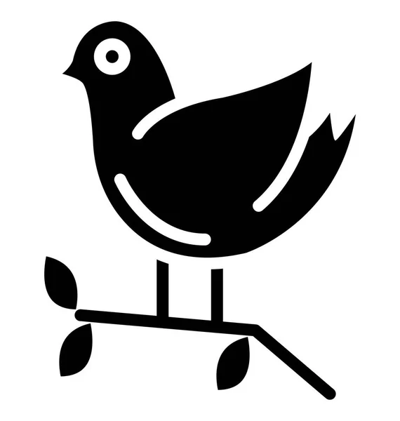 Sparrow Kolayca Değiştirilebilir Veya Herhangi Bir Stili Düzenlemek Izole Vektör — Stok Vektör