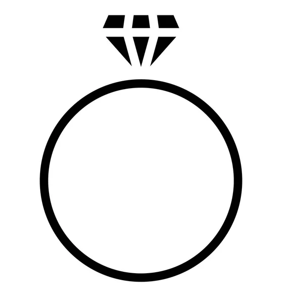 Icône Vectorielle Isolée Diamant Gemme Qui Peut Être Facilement Modifiée — Image vectorielle