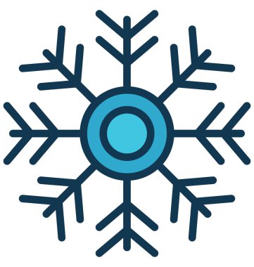 Kar tanesi izole vektör simge kolayca değiştirilebilir veya herhangi bir stili düzenlemek