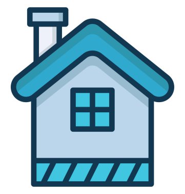 House izole vektör simge kolayca değiştirilebilir veya herhangi bir stili düzenlemek