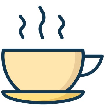 Sıcak çay izole vektör kolayca değiştirilebilir veya herhangi bir stil Düzenle simgesini