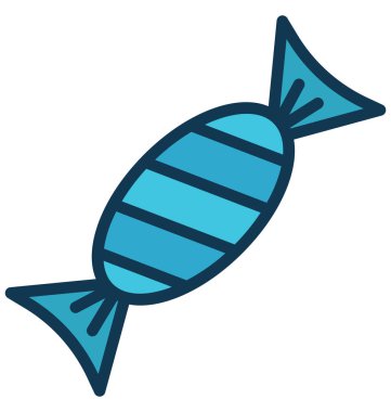 Şeker izole vektör simge kolayca değiştirilebilir veya herhangi bir stili düzenlemek