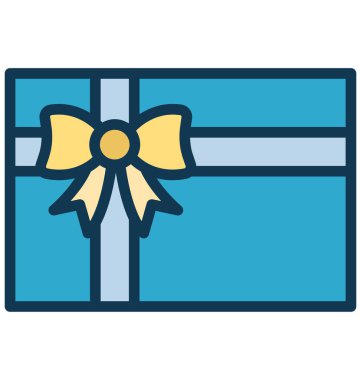 Hediye izole vektör simge kolayca değiştirilebilir veya herhangi bir stili düzenlemek