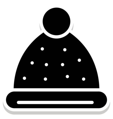 Santa şapka izole vektör kolayca değiştirilebilir veya herhangi bir stil Düzenle simgesini 