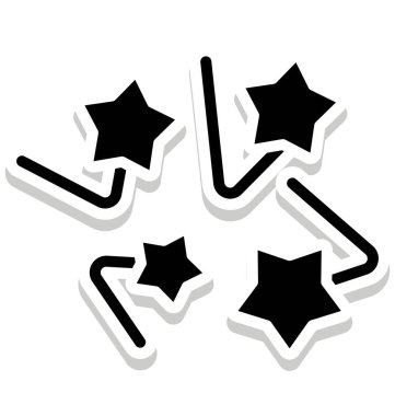 Yıldız izole vektör simgesi kolayca değiştirilebilir veya herhangi bir stili düzenlemek