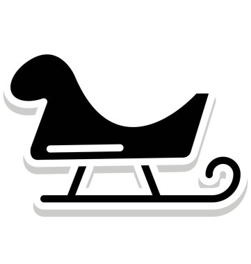 Kızak izole vektör simge kolayca değiştirilebilir veya herhangi bir stili düzenlemek