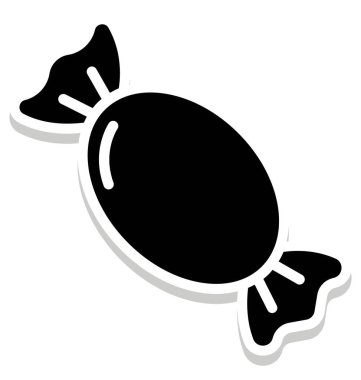 Şeker izole vektör simge kolayca değiştirilebilir veya herhangi bir stili düzenlemek