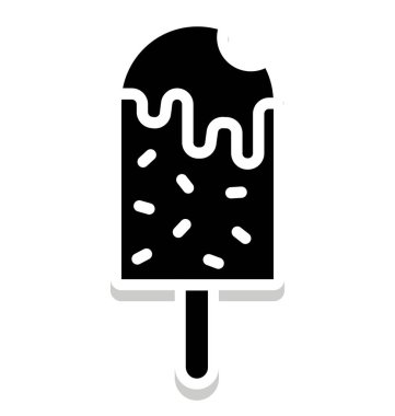 Buz Pop vektör çizim simgesi