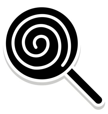 Lolipop izole vektör simge kolayca değiştirilebilir veya herhangi bir stili düzenlemek