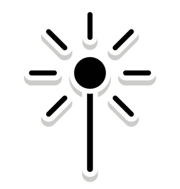 Sihirli değnek izole vektör kolayca değiştirilebilir veya herhangi bir stil Düzenle simgesini