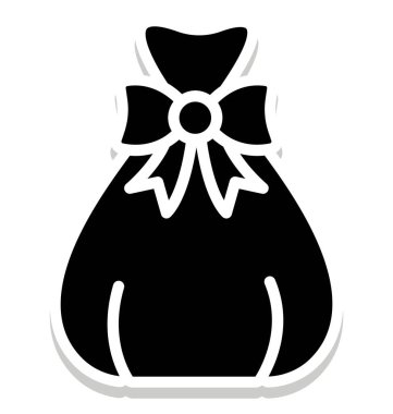 Noel çuval vektör çizim simgesi