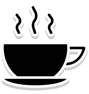 Sıcak çay izole vektör kolayca değiştirilebilir veya herhangi bir stil Düzenle simgesini