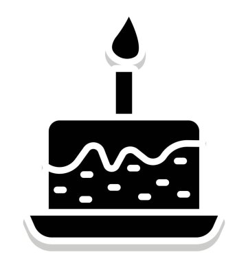 Pasta izole vektör simge kolayca değiştirilebilir veya herhangi bir stili düzenlemek