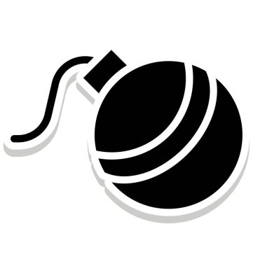 Havai fişek roket izole vektör kolayca değiştirilebilir veya herhangi bir stil Düzenle simgesini