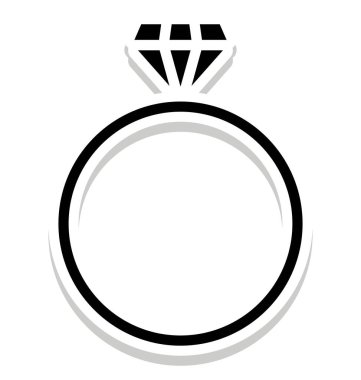 Elmas, mücevher izole vektör simge kolayca değiştirilebilir veya herhangi bir stili düzenlemek