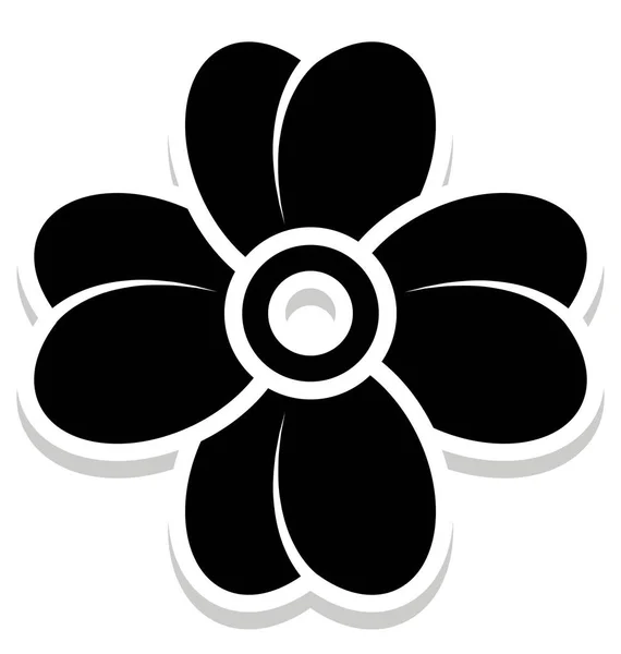 Květina Izolované Vektorové Ikony Které Lze Snadno Upravit Nebo Upravovat — Stockový vektor