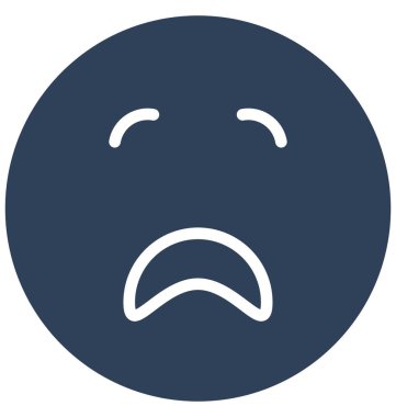  üzgün ve kızgın bir vektör simge