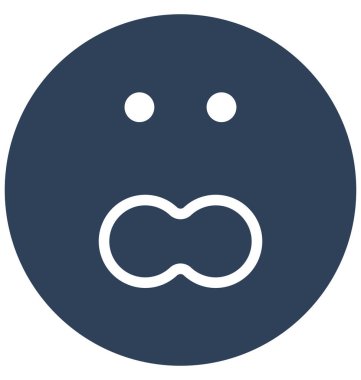 sürpriz, dik dik ifade vektör simgesi