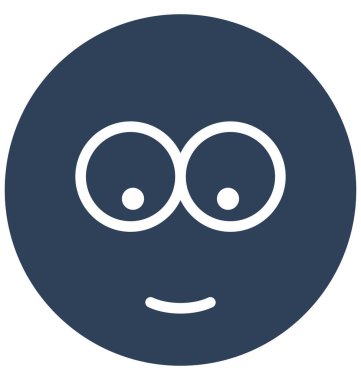 şaşkın ifade, dik dik ifade vektör simgesi