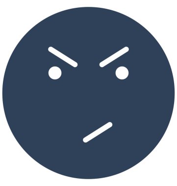 sırıtıyor, bakışları ifade vektör simgesi