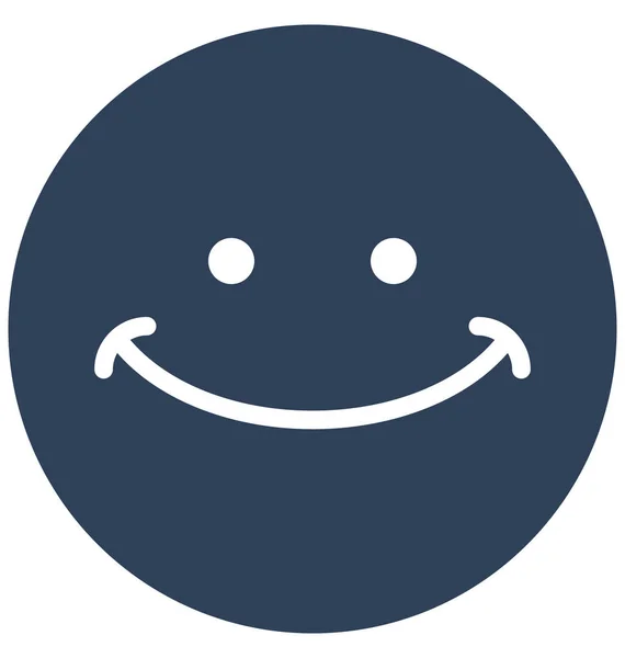 Gelukkig Glimlachen Vector Icon — Stockvector