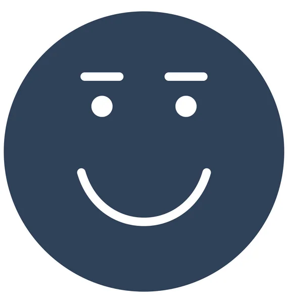 Emoticon Emotie Vector Icon — Stockvector