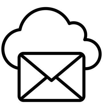 Posta kutusu izole vektör simgesi kolayca düzenlemek veya değiştirmek. 