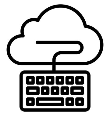 Klavye izole vektör simge kolayca düzenlemek veya değiştirmek.