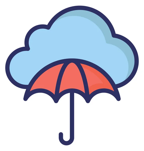 Cloud Computing Isolated Vector Icon Can Easily Modify Edit — Stock Vector