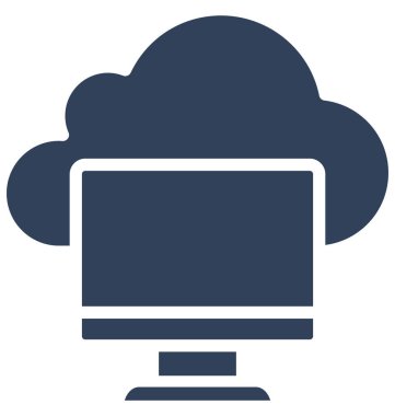 Bulut bağlantı izole vektör kolayca düzenlemek veya değiştirmek simgesi.