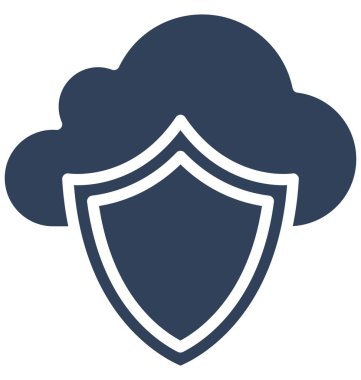 Sunucu güvenlik izole vektör kolayca düzenlemek veya değiştirmek simgesi.