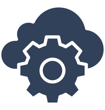 Bulut ağ ayarı izole vektör kolayca düzenlemek veya değiştirmek simgesi.