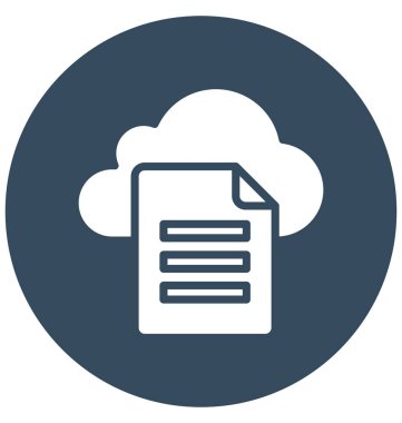 Cep bulut izole vektör kolayca düzenlemek veya değiştirmek simgesi.