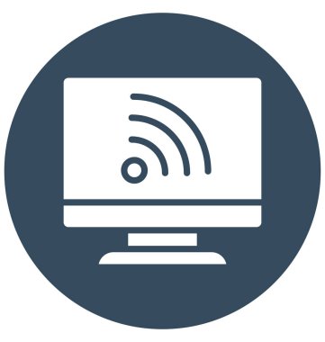 Bulut sinyallerini izole vektör kolayca düzenlemek veya değiştirmek simgesi. 