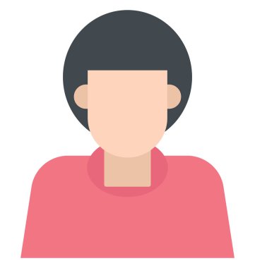 Genç adam renk izole vektör kolayca düzenlemek veya değiştirmek simgeleri