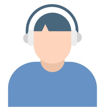 Müşteri temsilcisi renk izole vektör kolayca düzenlemek veya değiştirmek simgeleri