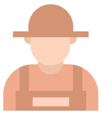 Bahçıvan renk izole vektör kolayca düzenlemek veya değiştirmek simgeleri