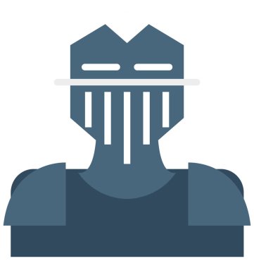 Asker renk izole vektör kolayca düzenlemek veya değiştirmek simgeleri