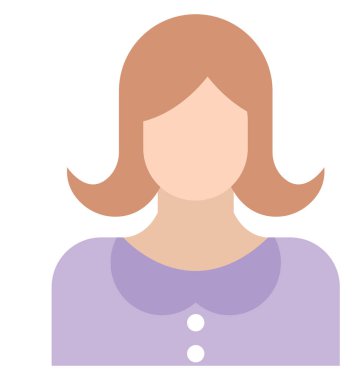 Resepsiyonist renk izole vektör kolayca düzenlemek veya değiştirmek simgeleri