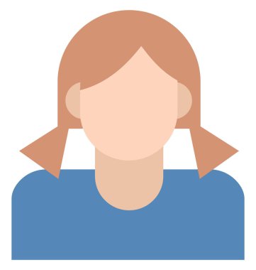 Öğrenci renk izole vektör kolayca düzenlemek veya değiştirmek simgeleri