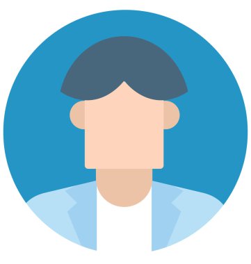 Genç çocuk renk izole vektör kolayca düzenlemek veya değiştirmek simgeleri