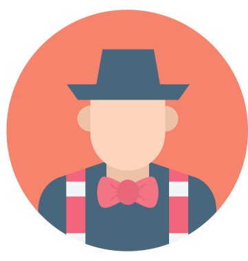 Joker renk izole vektör kolayca düzenlemek veya değiştirmek simgeleri