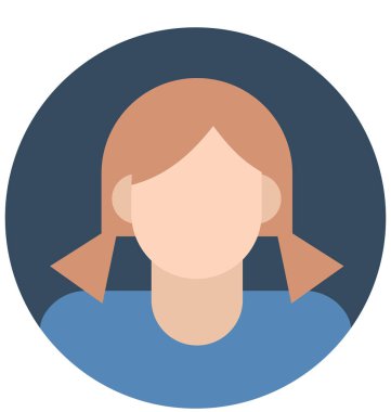 Öğrenci renk izole vektör kolayca düzenlemek veya değiştirmek simgeleri