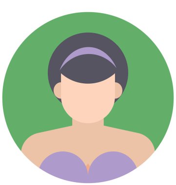 İngiliz kadın renk izole vektör kolayca düzenlemek veya değiştirmek simgeleri