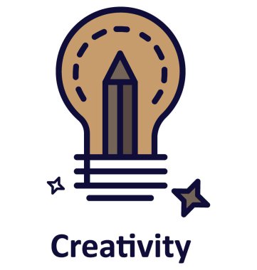 Kolayca yaratıcılık izole vektör simgesini değiştiren veya Düzenle.